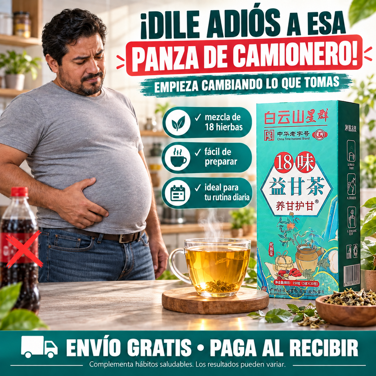 TÉ CHINO — ¡Que esa panza de camionero no te haga ver más descuidado!