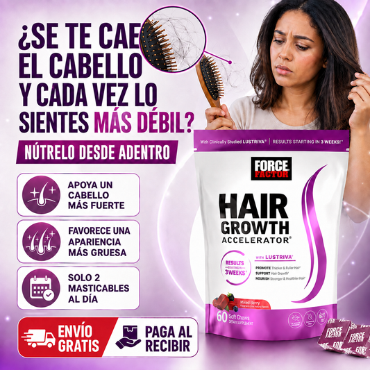 Hair Growth Accelerator – Nutrición y Cuidado Capilar para un Cabello Fuerte Cada Día