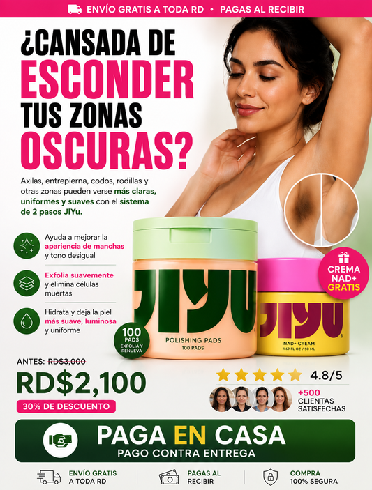 Combo JiYu - Pads Exfoliantes + Crema NAD+ + ENVÍO GRATIS