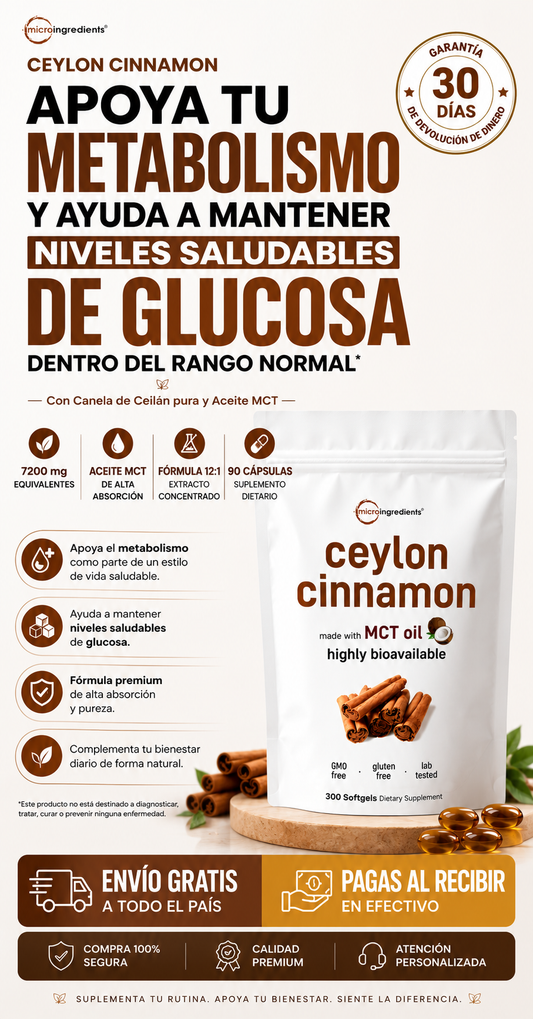 Ceylon Balance™ EL APOYO NATURAL QUE TU METABOLISMO NECESITA