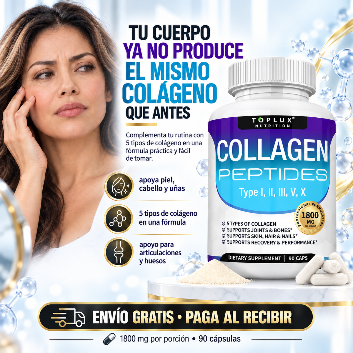 Péptidos de Colágeno – Belleza y Bienestar para Sentirte Mejor Cada Día